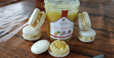 Macarons exotiques ananas / passion / coco